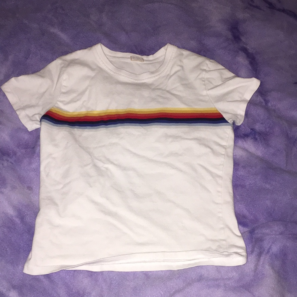 rainbow striped shirt!